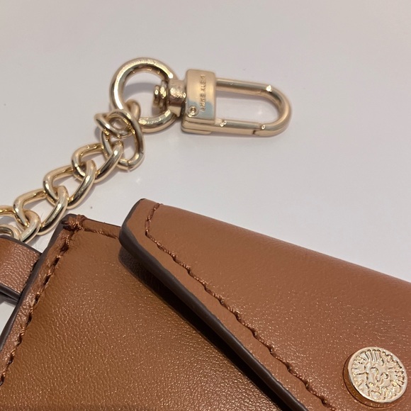 ANNE KLEIN WALLET BROWN AND GOLD CHAIN - Picture 8 of 11